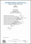 Click to enlarge Life Skills Profile of Student Achievement and Record of Achievement, click thumbnail image to enlarge