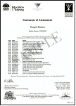 VET Statement of Attainment