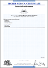 Click to enlarge Record of Achievement (Year 11)