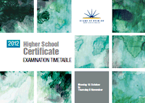 2012 HSC examination timetable cover image