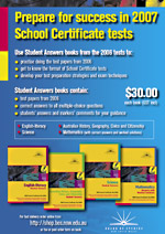 School Certificate Student Answers flyer 2006