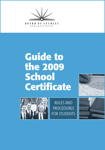 Guide to the 2009 School Certificate