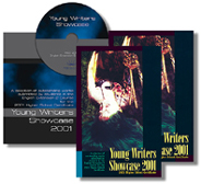 Young Writers Showcase 2001 book and CD-ROM covers