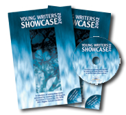 Young Writers Showcase 2002 book and CD-ROM covers