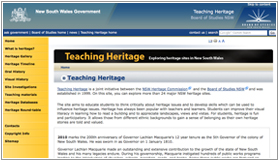 Teaching Heritage website